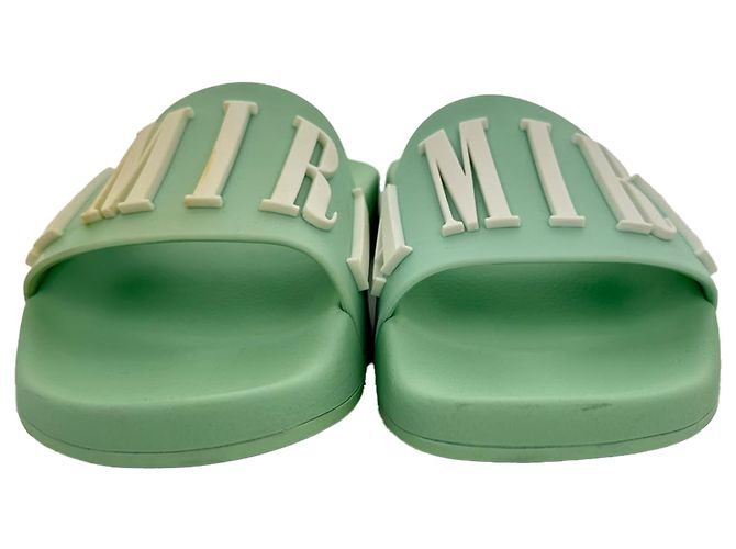 Amiri Pool-Sandalen aus grünem Gummi - Ansicht 2
