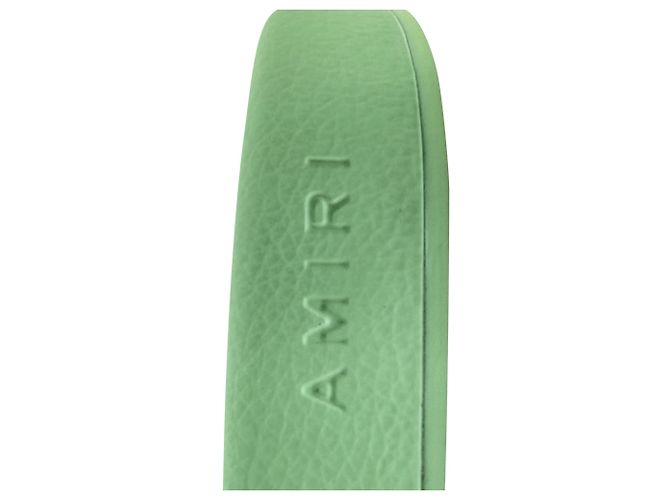Amiri Pool-Sandalen aus grünem Gummi - Ansicht 8