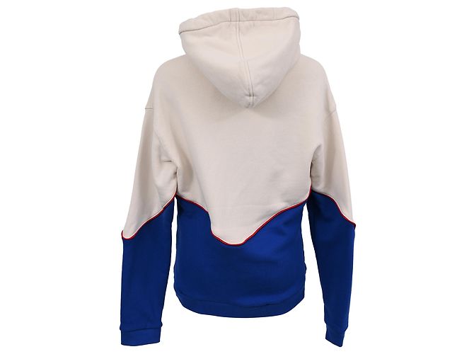 Gucci Game Logo Kapuzenpullover mit Reißverschluss aus filziertem Jersey in mehrfarbiger Baumwolle Mehrfarben - Ansicht 3