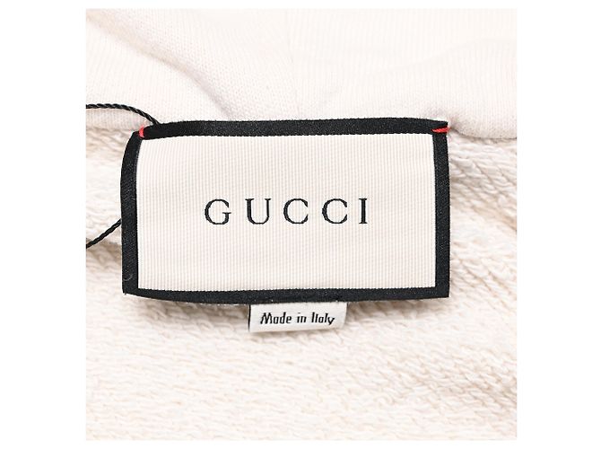 Gucci Game Logo Kapuzenpullover mit Reißverschluss aus filziertem Jersey in mehrfarbiger Baumwolle Mehrfarben - Ansicht 5