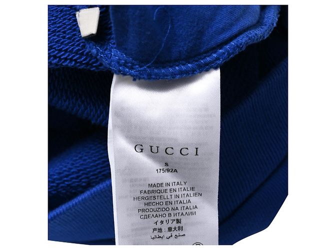 Gucci Game Logo Kapuzenpullover mit Reißverschluss aus filziertem Jersey in mehrfarbiger Baumwolle Mehrfarben - Ansicht 6
