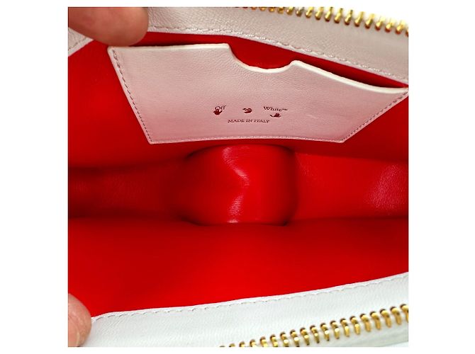 Off White Bolso de hombro con cremallera Burrow Off-White en cuero gris - vista 11