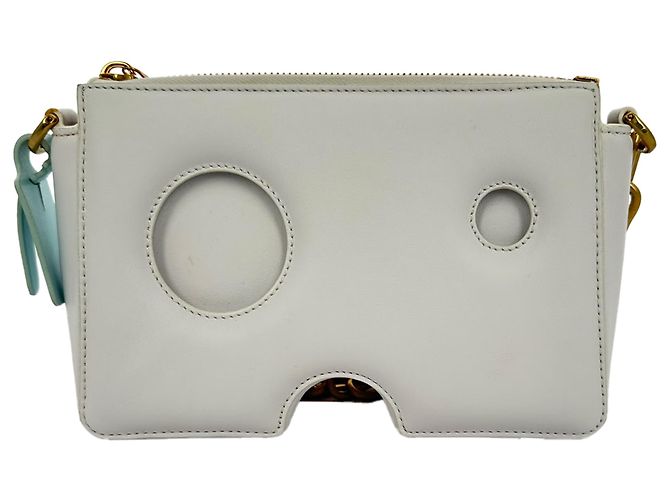 Off White Bolso de hombro con cremallera Burrow Off-White en cuero gris - vista 2