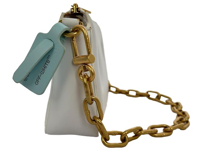 Off White Bolso de hombro con cremallera Burrow Off-White en cuero gris - vista 3
