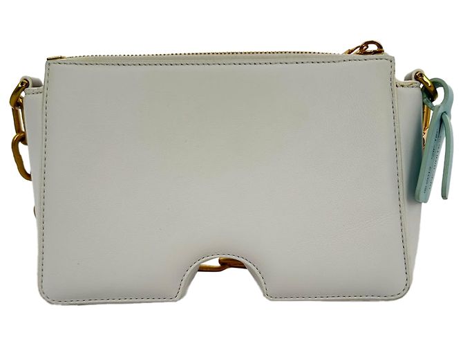 Off White Bolso de hombro con cremallera Burrow Off-White en cuero gris - vista 4