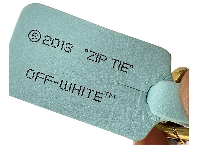 Off White Bolso de hombro con cremallera Burrow Off-White en cuero gris - vista 6