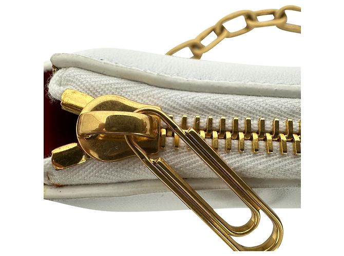 Off White Bolso de hombro con cremallera Burrow Off-White en cuero gris - vista 7