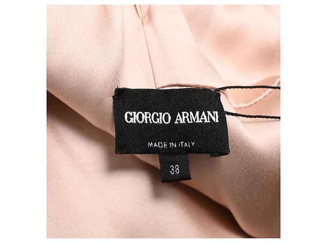 Abito midi con scollo a V Giorgio Armani in lana nera Nero - vista 5