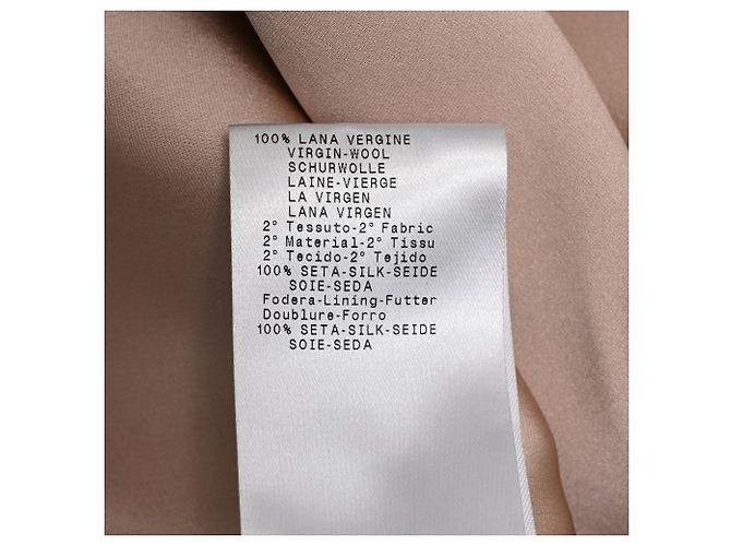 Abito midi con scollo a V Giorgio Armani in lana nera Nero - vista 7