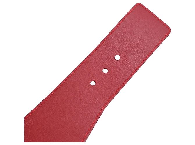 Cachecol Fendi com fivela em pele de raposa borgonha Vermelho Bordeaux - vista 18