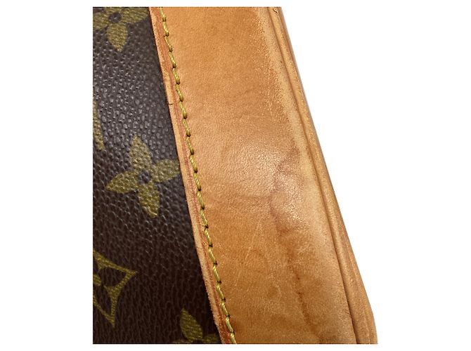 Louis Vuitton Monogram Canvas Alma PM Handtasche aus braunem Leder Rot - Ansicht 12