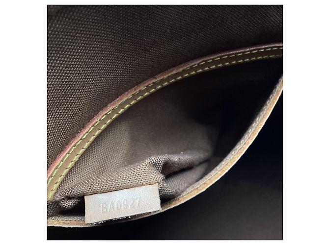 Louis Vuitton Monogram Canvas Alma PM Handtasche aus braunem Leder Rot - Ansicht 8