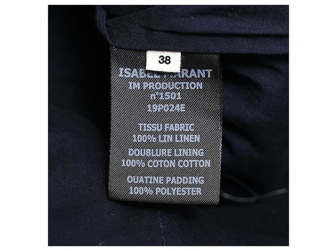 Casaco acolchoado floral Isabel Marant Etoile em algodão azul - vista 6