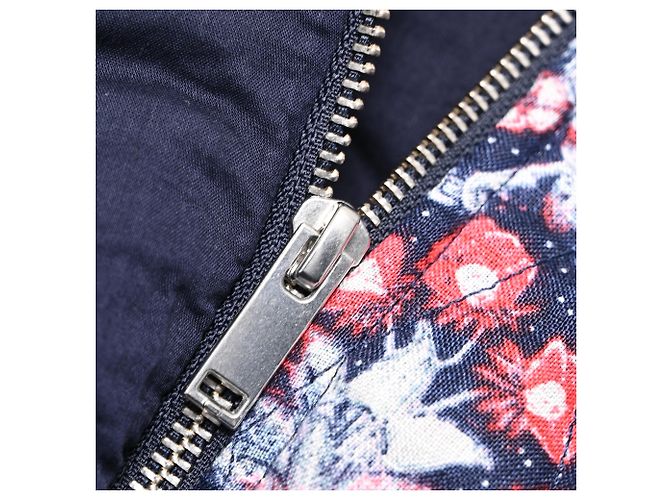 Casaco acolchoado floral Isabel Marant Etoile em algodão azul - vista 9