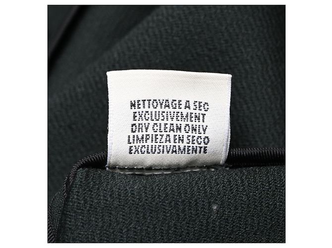 Hermès Maxi Scarf Kleid aus schwarzer Wolle - Ansicht 7