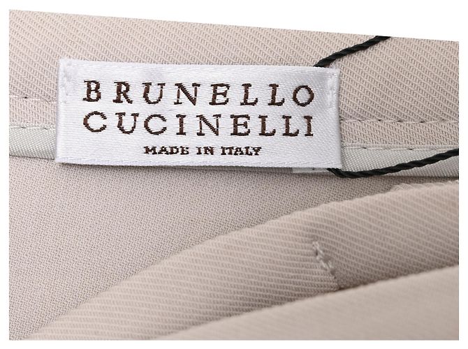 Vestido midi com detalhe transpassado Brunello Cucinelli em lã bege - vista 4