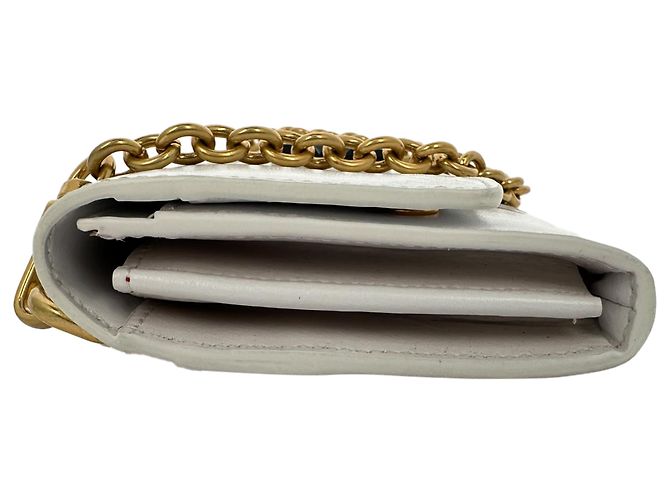 Off White Bolso Off-White Jitney 0.5 con cadena en cuero blanco - vista 3