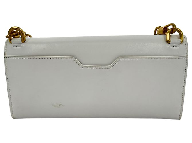 Off White Bolso Off-White Jitney 0.5 con cadena en cuero blanco - vista 4