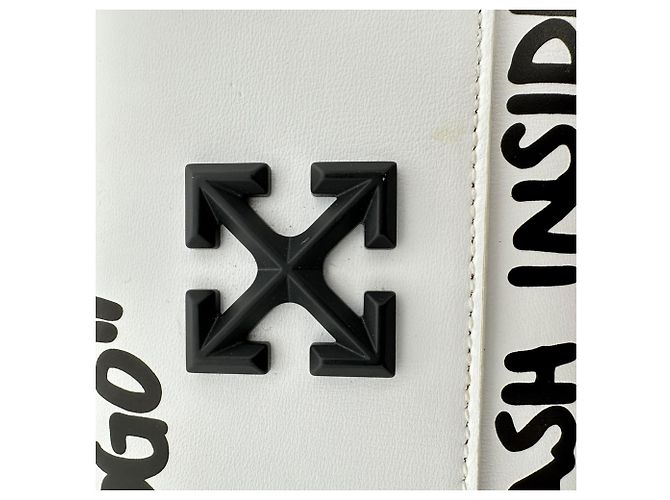 Off White Bolso Off-White Jitney 0.5 con cadena en cuero blanco - vista 6