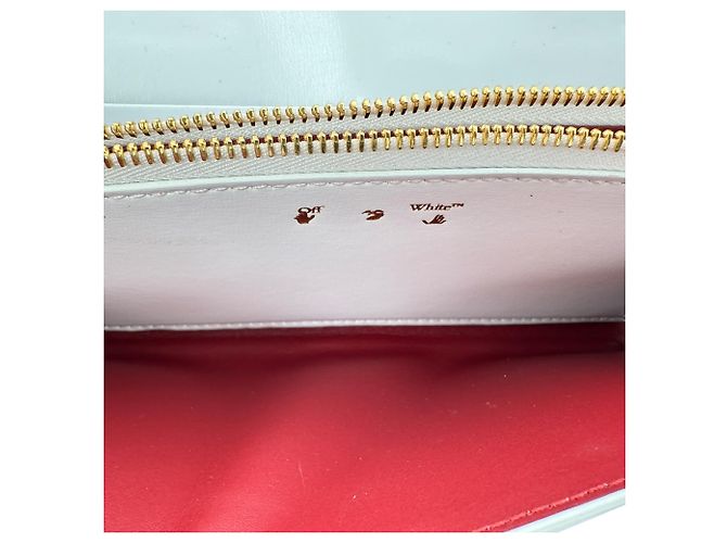 Off White Bolso Off-White Jitney 0.5 con cadena en cuero blanco - vista 8