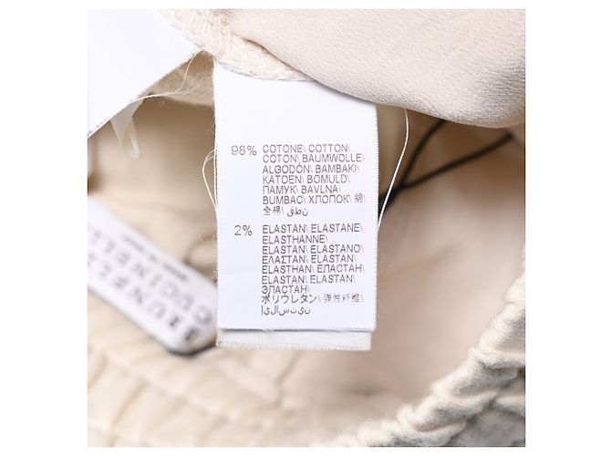 Pantalones de chándal acampanados con cordón Brunello Cucinelli en algodón crema - vista 5
