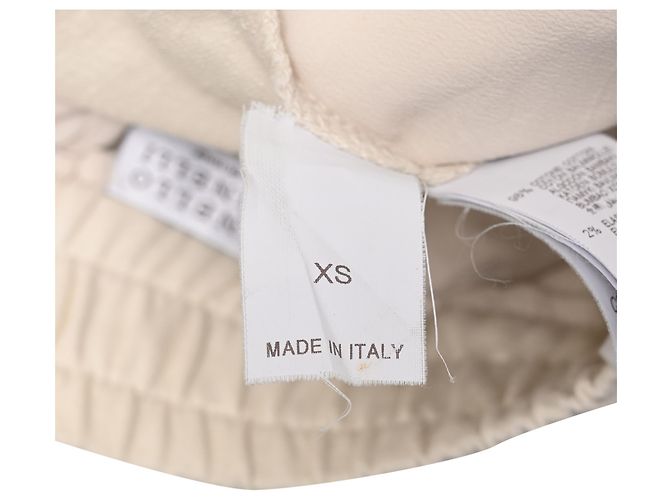 Pantalones de chándal acampanados con cordón Brunello Cucinelli en algodón crema - vista 6