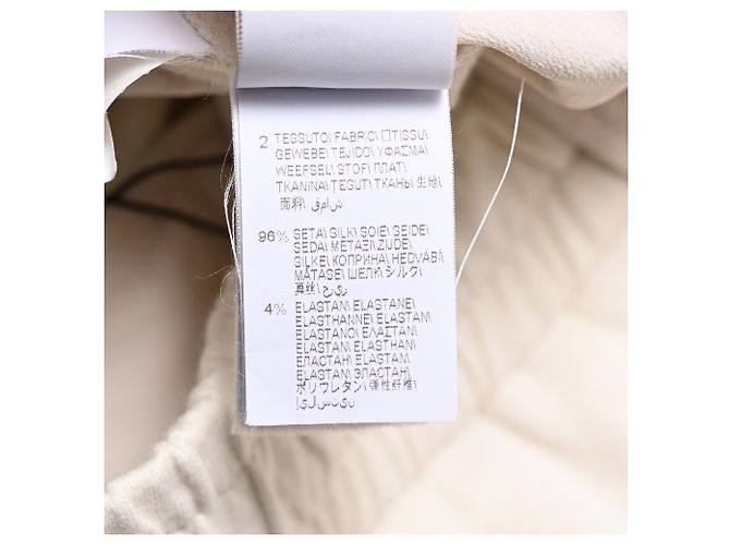 Pantalones de chándal acampanados con cordón Brunello Cucinelli en algodón crema - vista 8