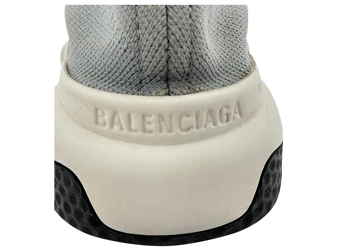Balenciaga Speed Trainer in nylon grigio - vista 9