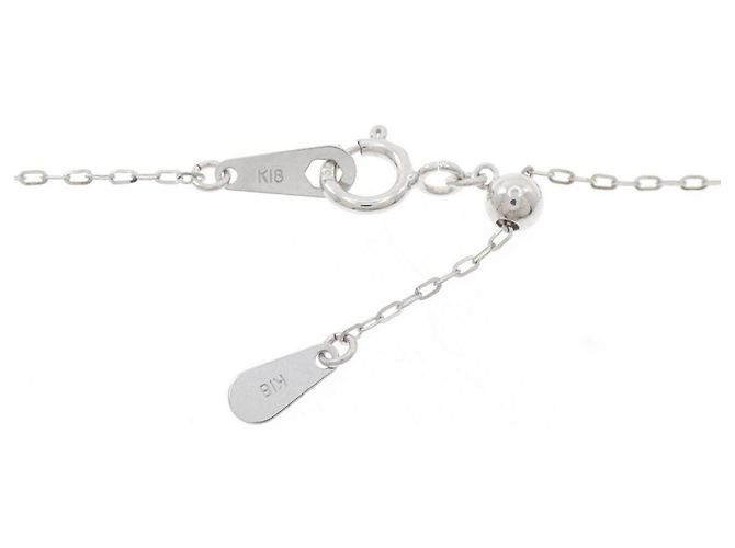 Autre Marque Pt900 K18WG Emerald Necklace Green - view 5