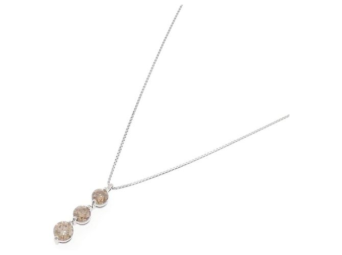 Autre Marque Collar de diamantes PT900 PT850 Plata - vista 2