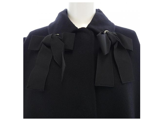 Mantella in lana Fendi FF8338 W1D Nero - vista 5