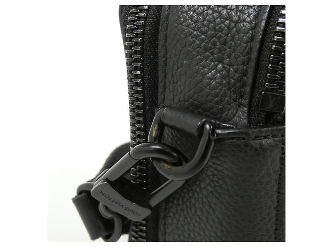 Louis Vuitton LV Aerogram Alpha Wearable Wallet Borsa a tracolla in pelle di vitello Nero - vista 6