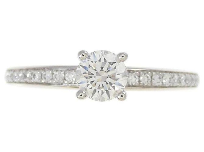 Bulgari Bvlgari Platinum 950 Diamantring Größe 13 Silber - Ansicht 2