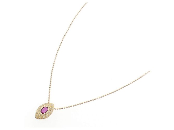 Autre Marque Collana Au750 Rubini e Diamanti D'oro - vista 2