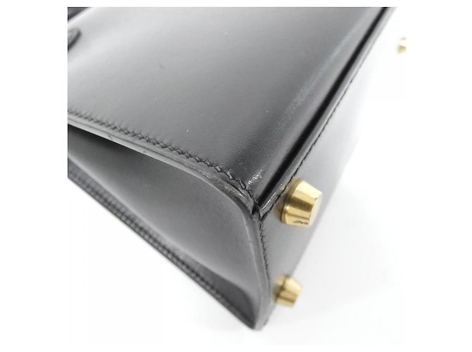 Hermès Hermes Mini Kelly Box Calf Tasche Schwarz - Ansicht 3