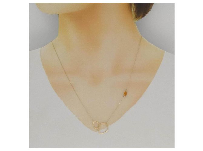 Autre Marque Colar Lilas Citrine Dourado - vista 7