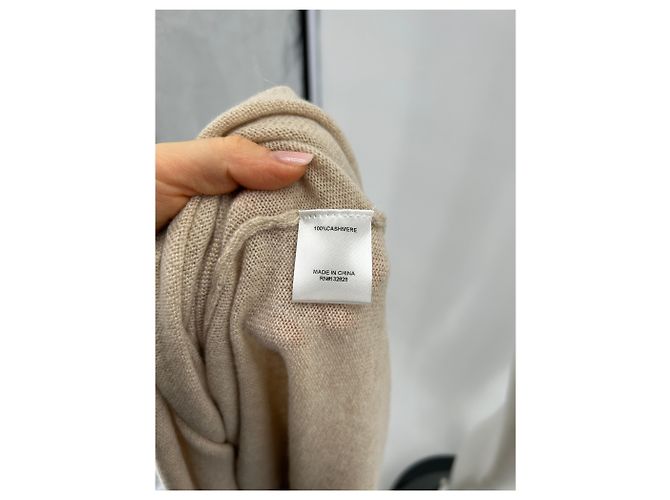 Autre Marque Vestido maxi HELSA de cachemira beige - vista 6