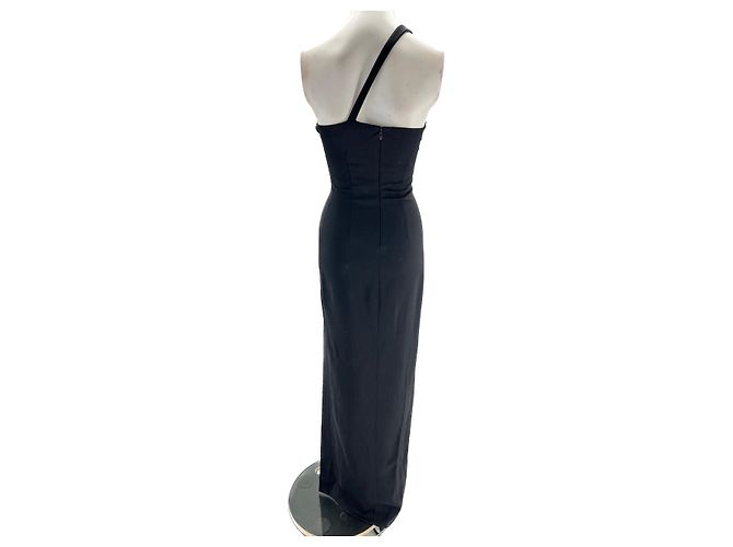 Coperni Robe noire asymétrique Black - view 2