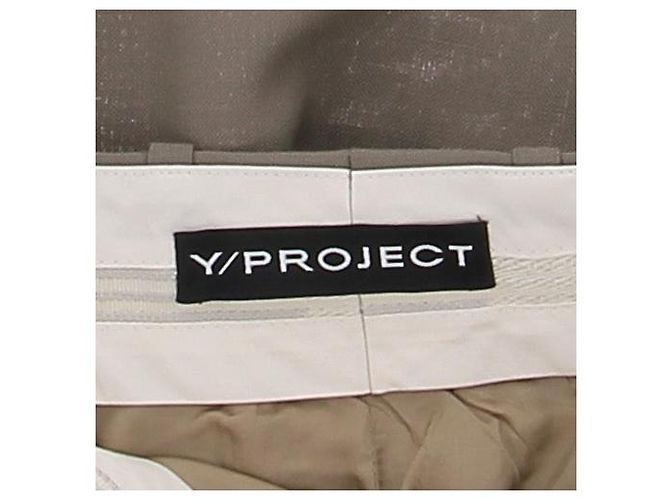 Autre Marque Y/PROJECT Khaki Hose Beige Wolle XS - Ansicht 7