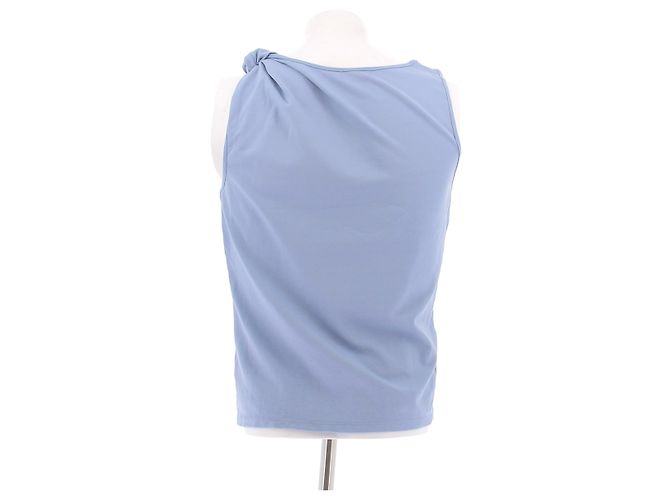 Autre Marque Camiseta de tirantes azul de viscosa PALOMO SPAIN - vista 2