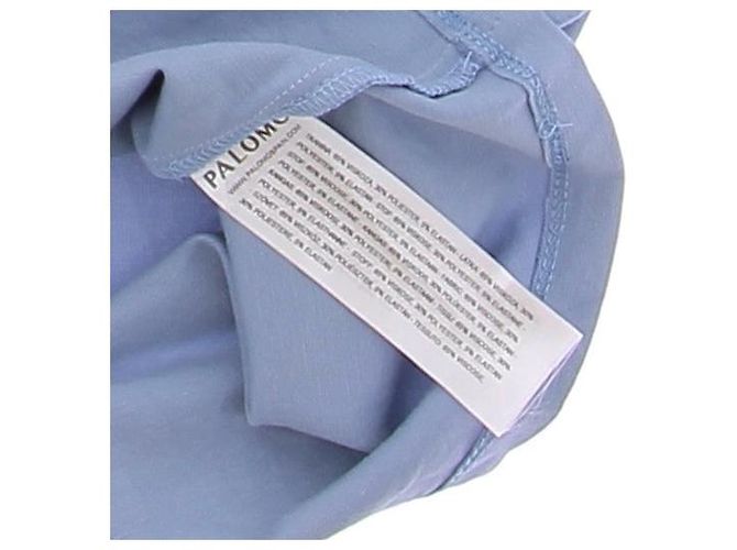 Autre Marque Camiseta de tirantes azul de viscosa PALOMO SPAIN - vista 5