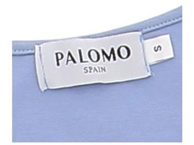 Autre Marque Camiseta de tirantes azul de viscosa PALOMO SPAIN - vista 6