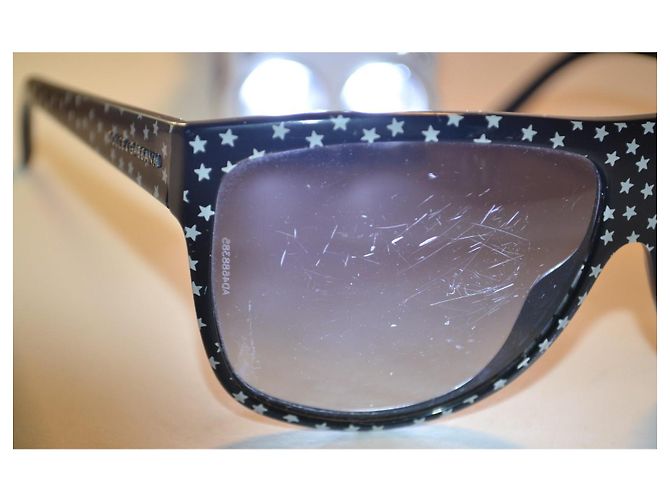 Gafas de sol Dolce & Gabbana DG4125 estrellas negras Negro Blanco - vista 8