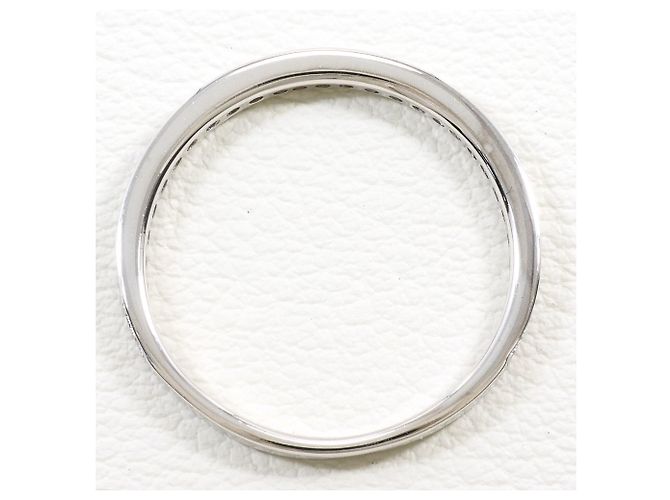 Autre Marque Anello fede in oro bianco 18K con diamante D'oro - vista 2