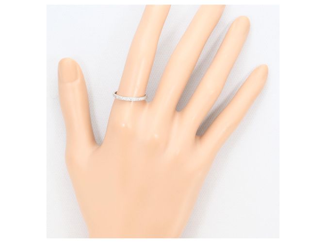 Autre Marque Anello fede in oro bianco 18K con diamante D'oro - vista 5