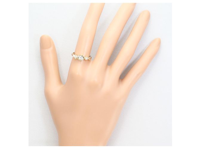 Autre Marque Ehering aus Platin und Gelbgold mit Diamant Golden - Ansicht 7