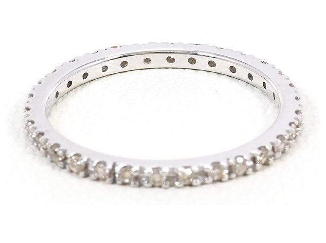 Autre Marque Ehering aus 18K Weißgold mit Diamant Golden - Ansicht 3
