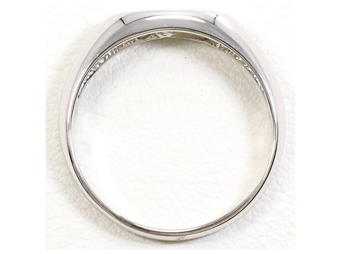 Autre Marque Anillo alianza de oro blanco 18K Dorado - vista 2
