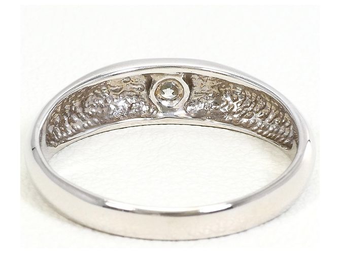 Autre Marque Anillo alianza de oro blanco 18K Dorado - vista 3