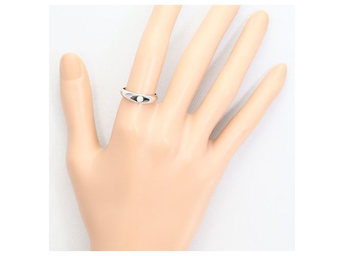 Autre Marque Anillo alianza de oro blanco 18K Dorado - vista 5
